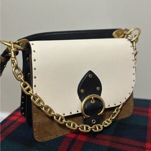 Coach Beat Shoulder Bag In Colorblock With Rivets (retired)